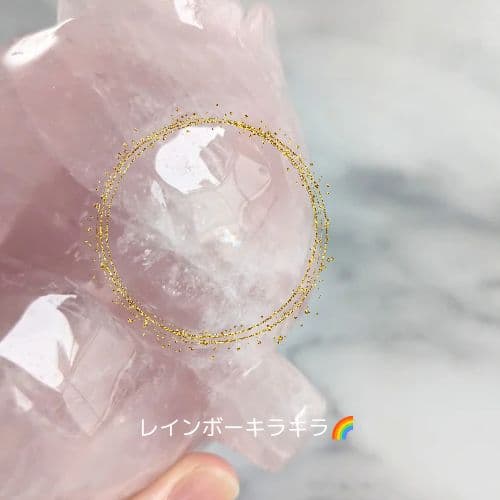 ✧ローズクォーツ ビッグローズ 薔薇 【E】✧