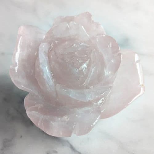 ✧ローズクォーツ ビッグローズ 薔薇 【E】✧