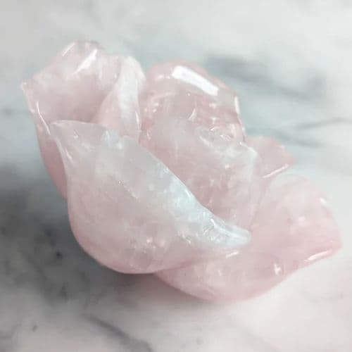 ✧ローズクォーツ ビッグローズ 薔薇 【E】✧