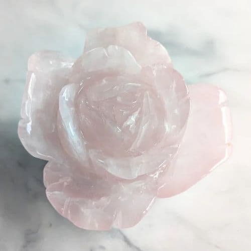 ✧ローズクォーツ ビッグローズ 薔薇 【E】✧