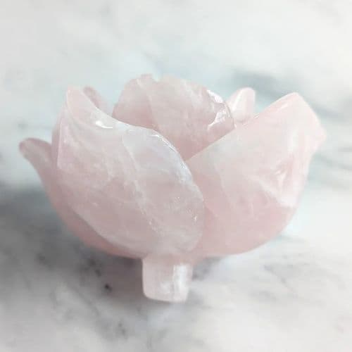 ✧ローズクォーツ ビッグローズ 薔薇 【E】✧