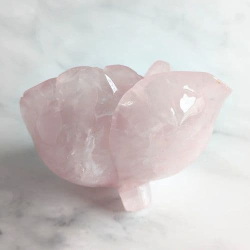 ✧ローズクォーツ ビッグローズ 薔薇 【E】✧