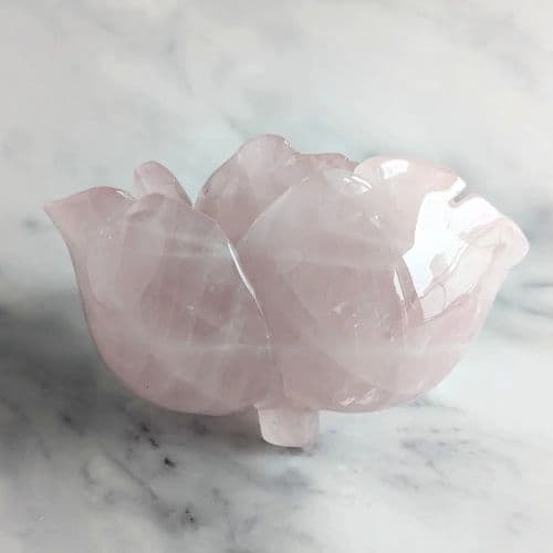 ✧ローズクォーツ ビッグローズ 薔薇 【E】✧