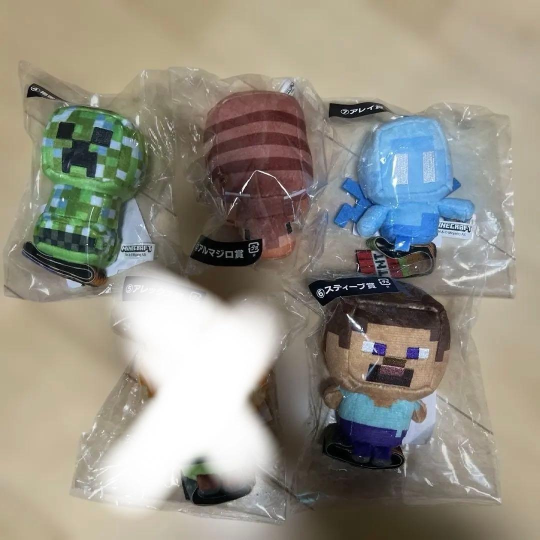 フリューくじ マイクラ Minecraft ぬいバディ 5点 マインクラフト