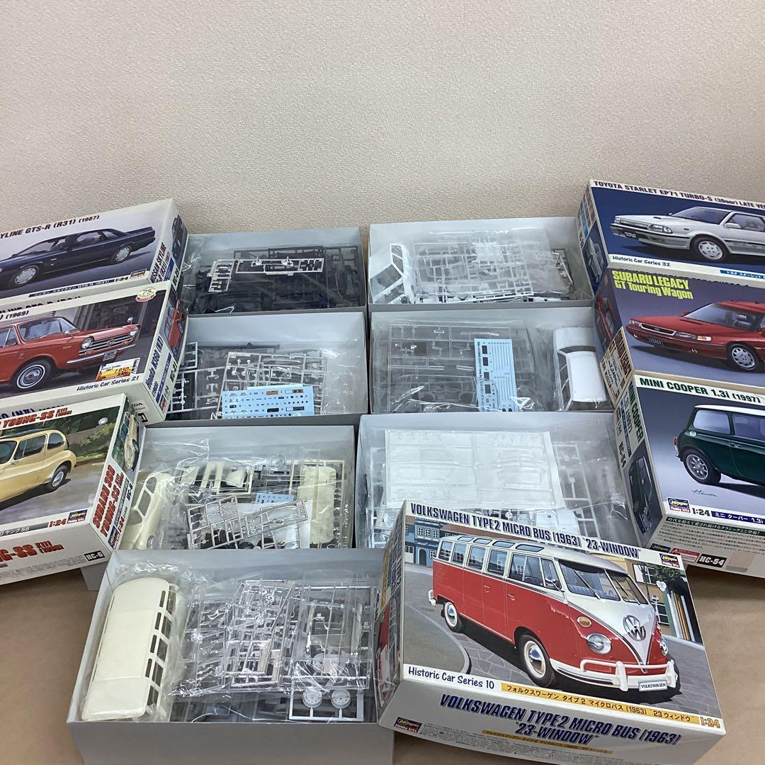 ハセガワ 1/24スケール 旧車名車プラモ7点セット スバル360など 未組立