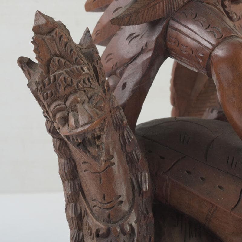 バリ島　インドネシア　木彫　ガルーダ像　置物　C　9848A