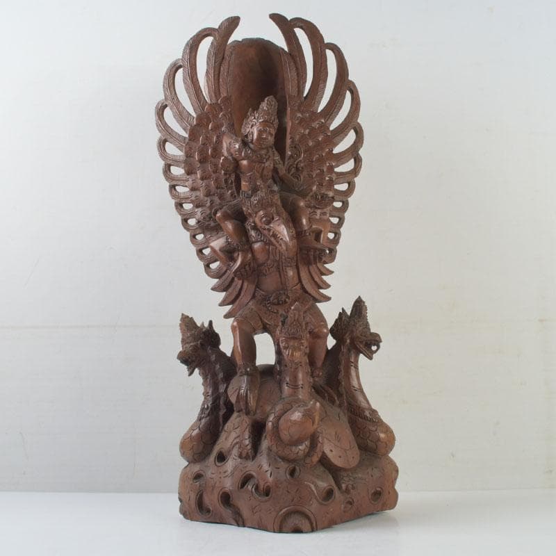 バリ島　インドネシア　木彫　ガルーダ像　置物　C　9848A