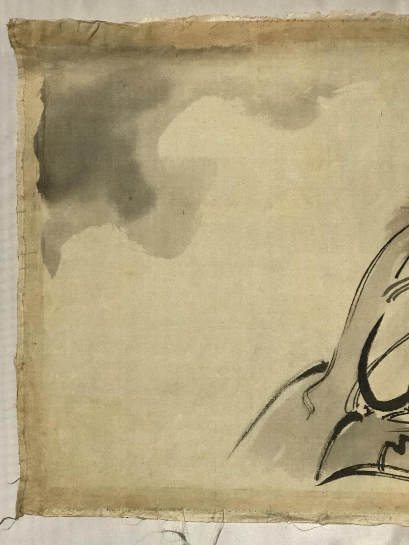 狩野昌運（季信）鍾馗図】 絹本墨画淡彩捲り旧家所蔵|mercariメルカリ