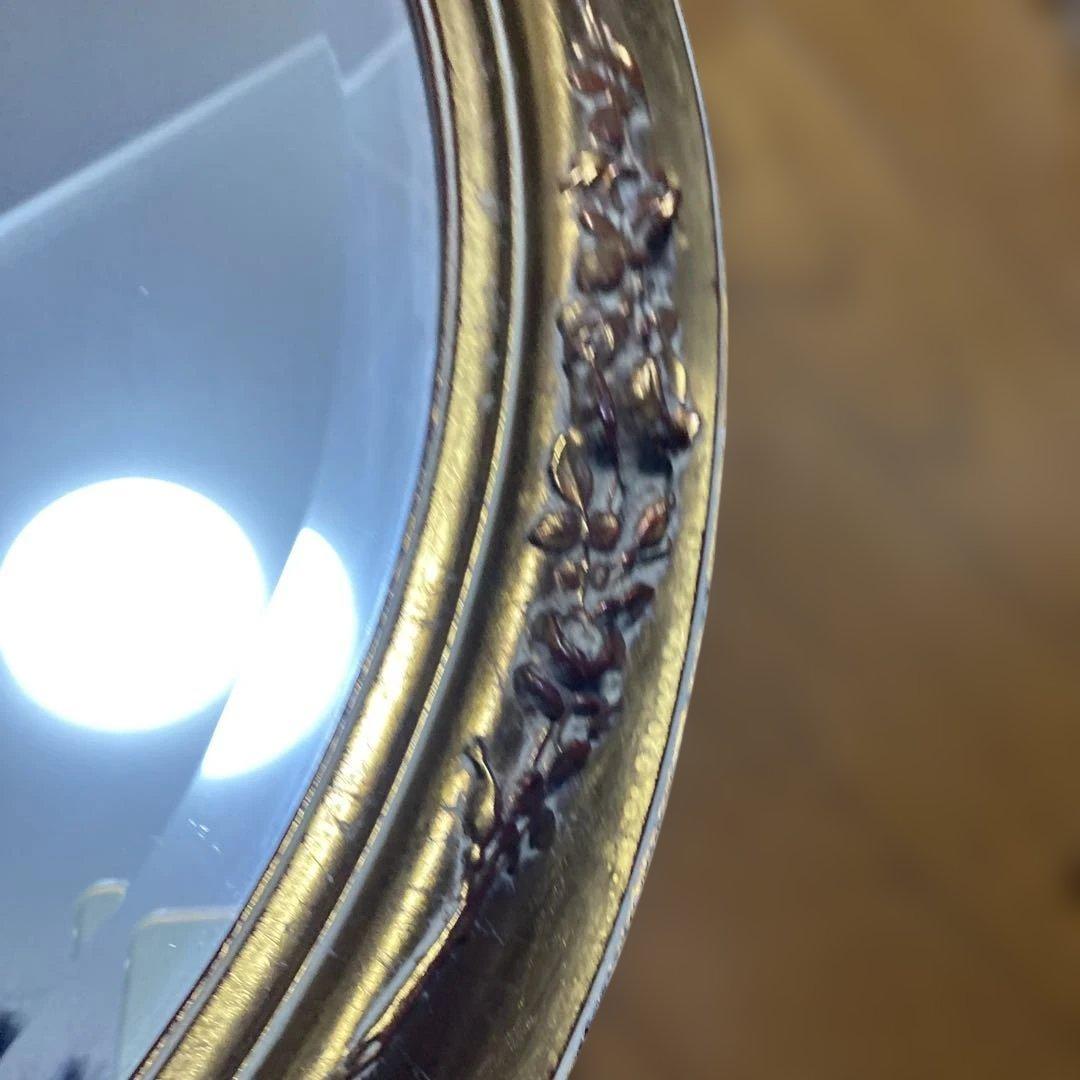 アンティーク風 鏡 直径約76cm