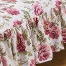 花柄ベッドカバー（フローレンス） ブルー ダブル