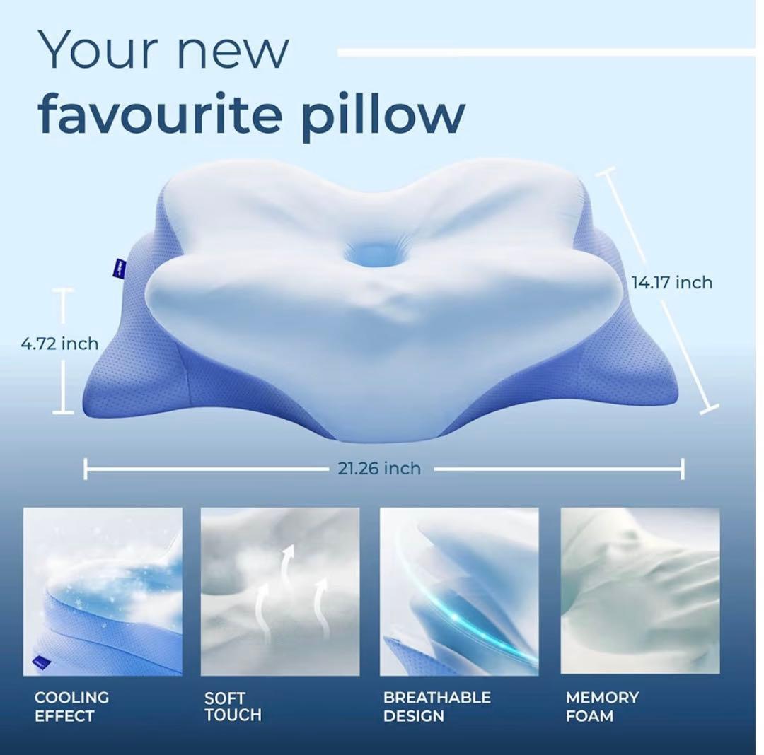 デリラエルゴ　Derila Ergo頚椎ネックピロー 輪郭形状記憶 横向き寝枕①