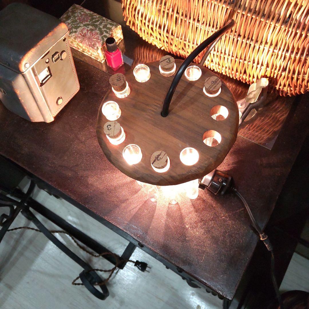 【最終お値下げ】試験管×木製　照明　ペンダントライト　木工作家