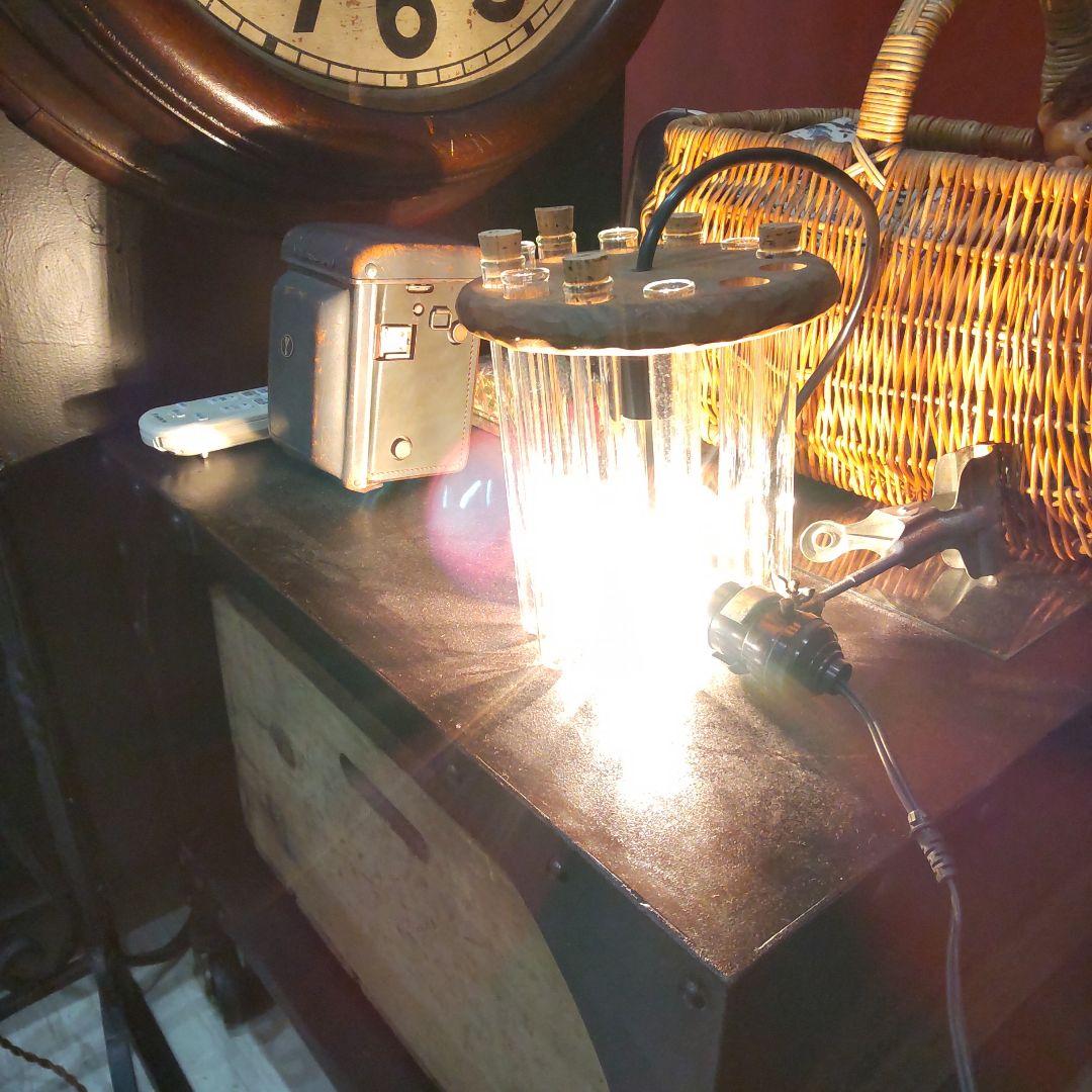 【最終お値下げ】試験管×木製　照明　ペンダントライト　木工作家