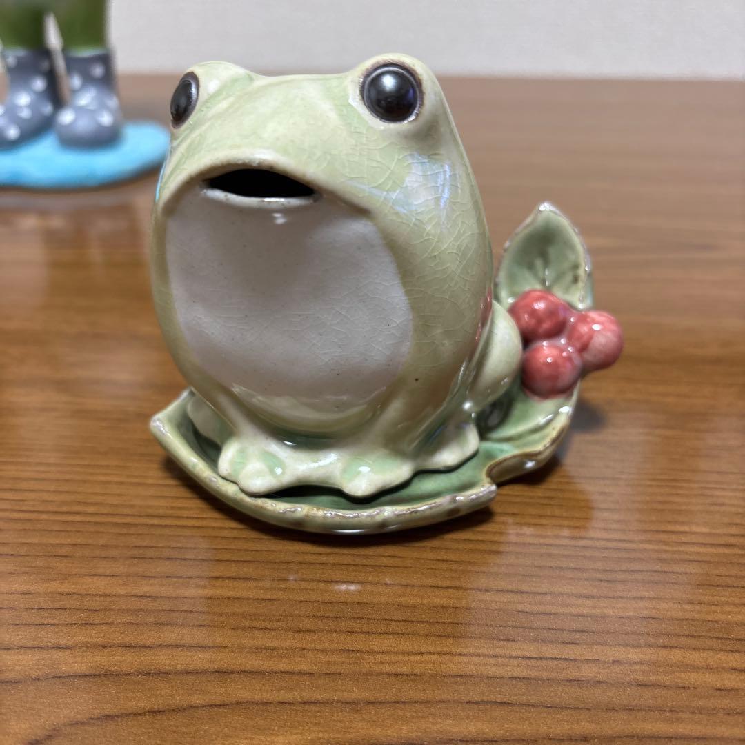 【美品】可愛いカエルたち　オーナメント６点セット★カエルのコポー　など