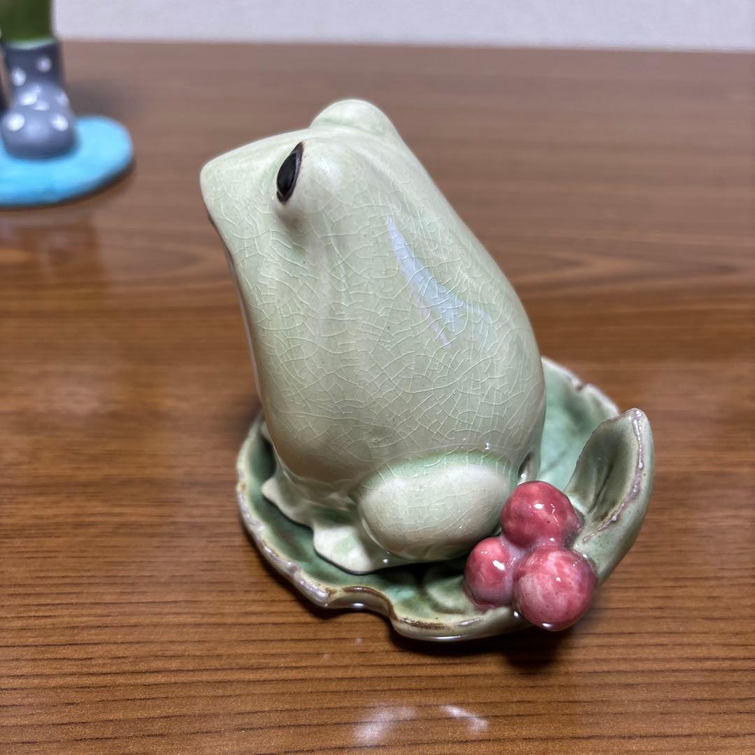 【美品】可愛いカエルたち　オーナメント６点セット★カエルのコポー　など