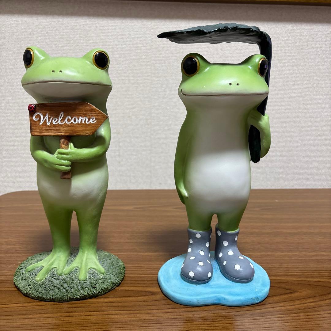 【美品】可愛いカエルたち　オーナメント６点セット★カエルのコポー　など
