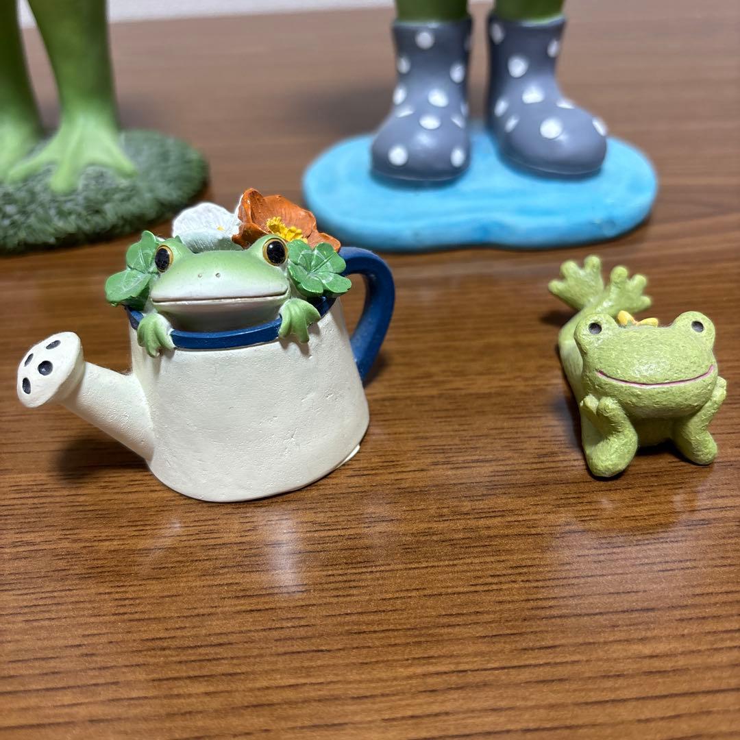 【美品】可愛いカエルたち　オーナメント６点セット★カエルのコポー　など