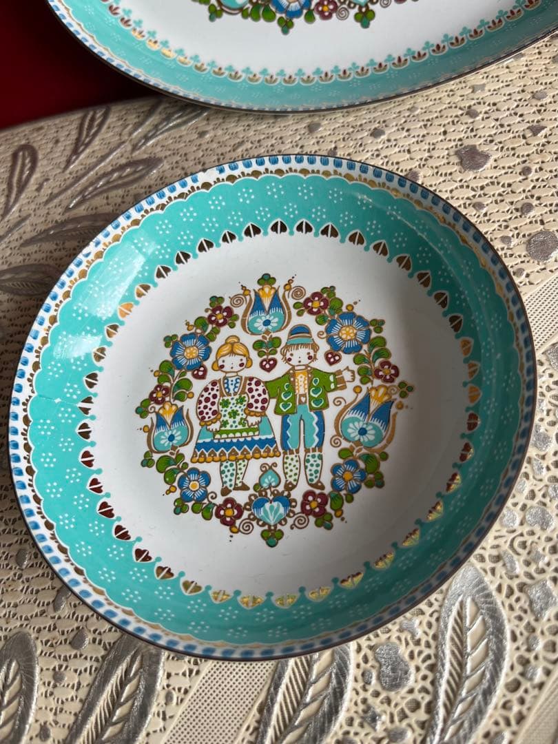 STEIN BOCK シュタインボック　ハンドペイント　皿　2枚組