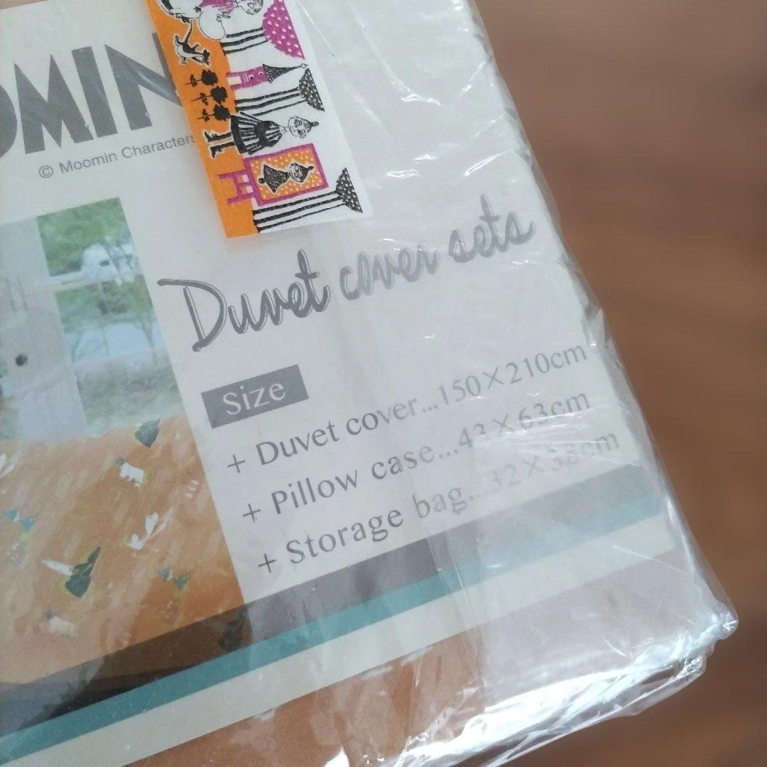 MOOMIN 掛け布団カバーセット　シングル　枕カバー　バック　2セット