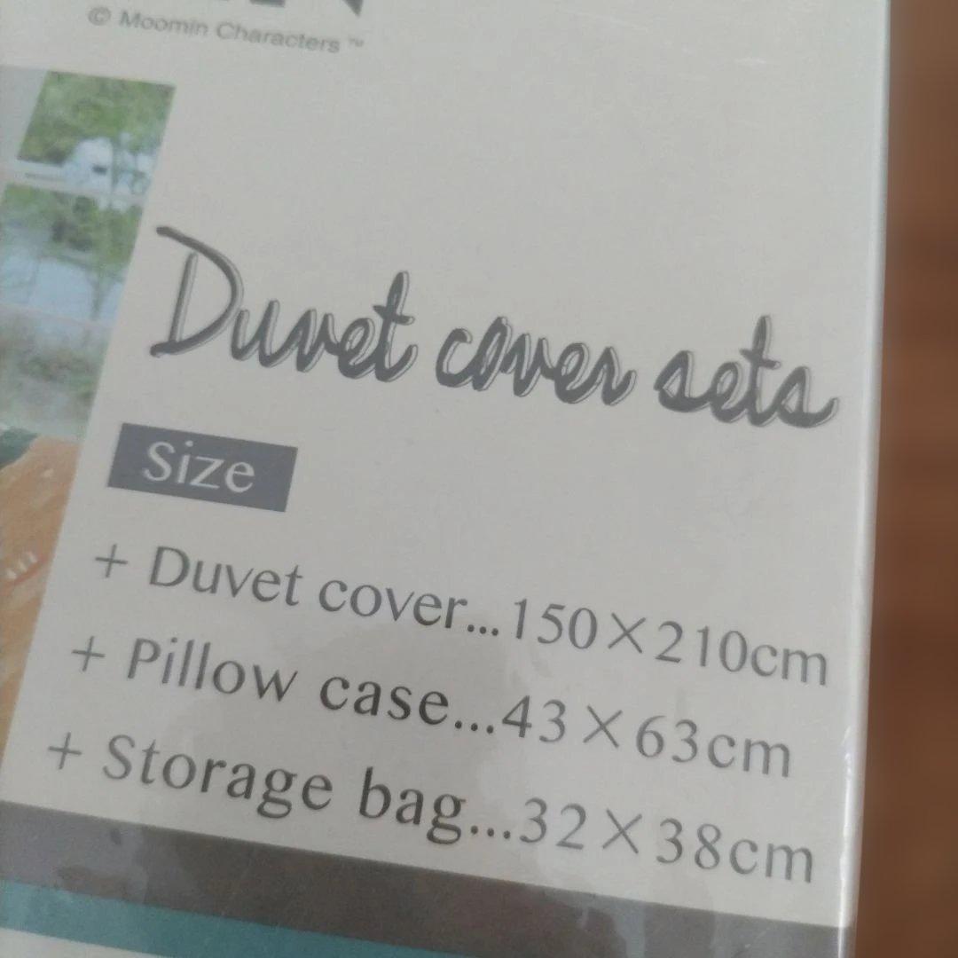 MOOMIN 掛け布団カバーセット　シングル　枕カバー　バック　2セット