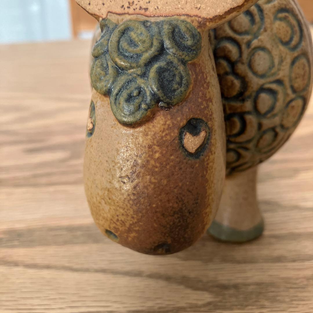 リサラーソン バッファロー ジュラシリーズ 置物　北欧　ヴィンテージ　陶器