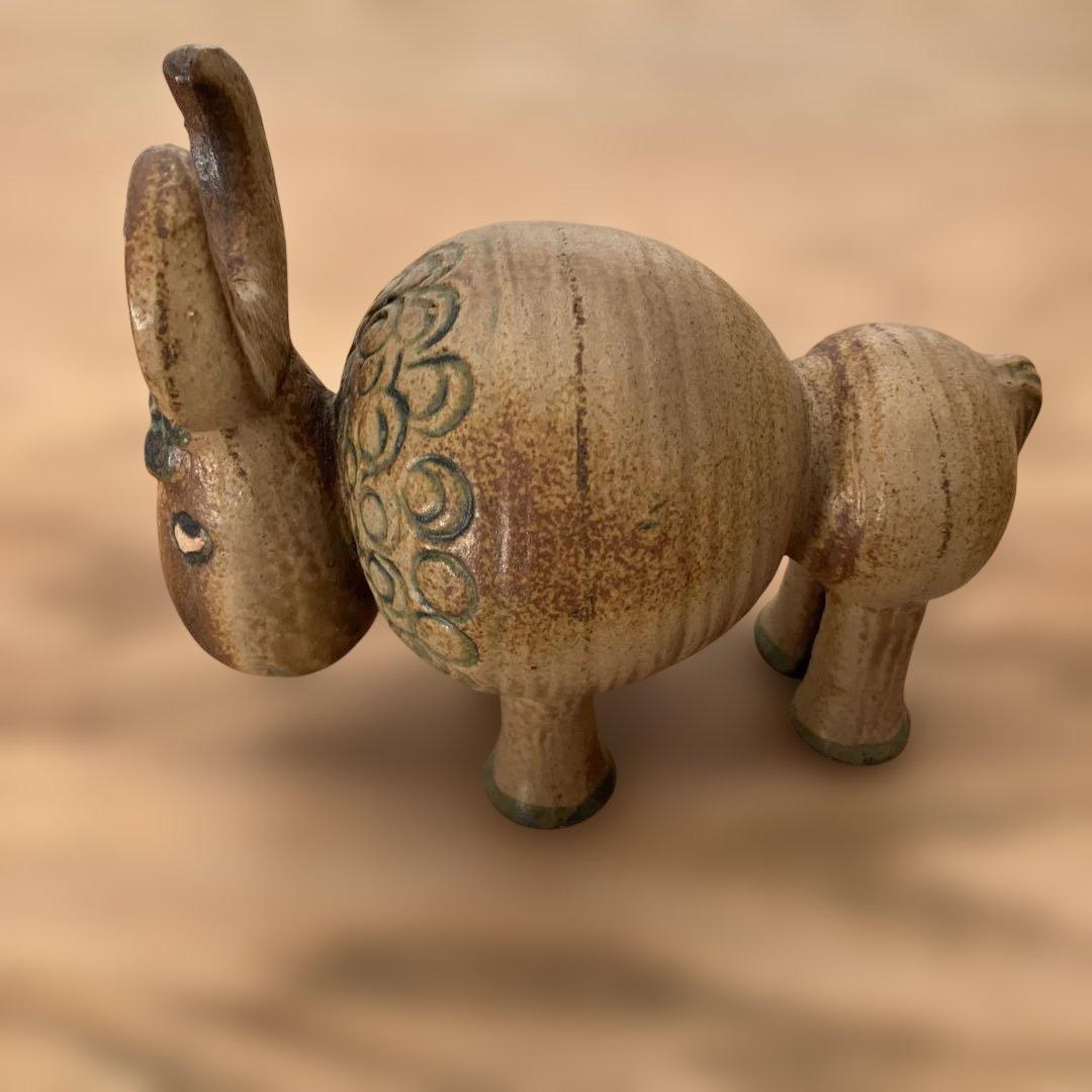 リサラーソン バッファロー ジュラシリーズ 置物　北欧　ヴィンテージ　陶器