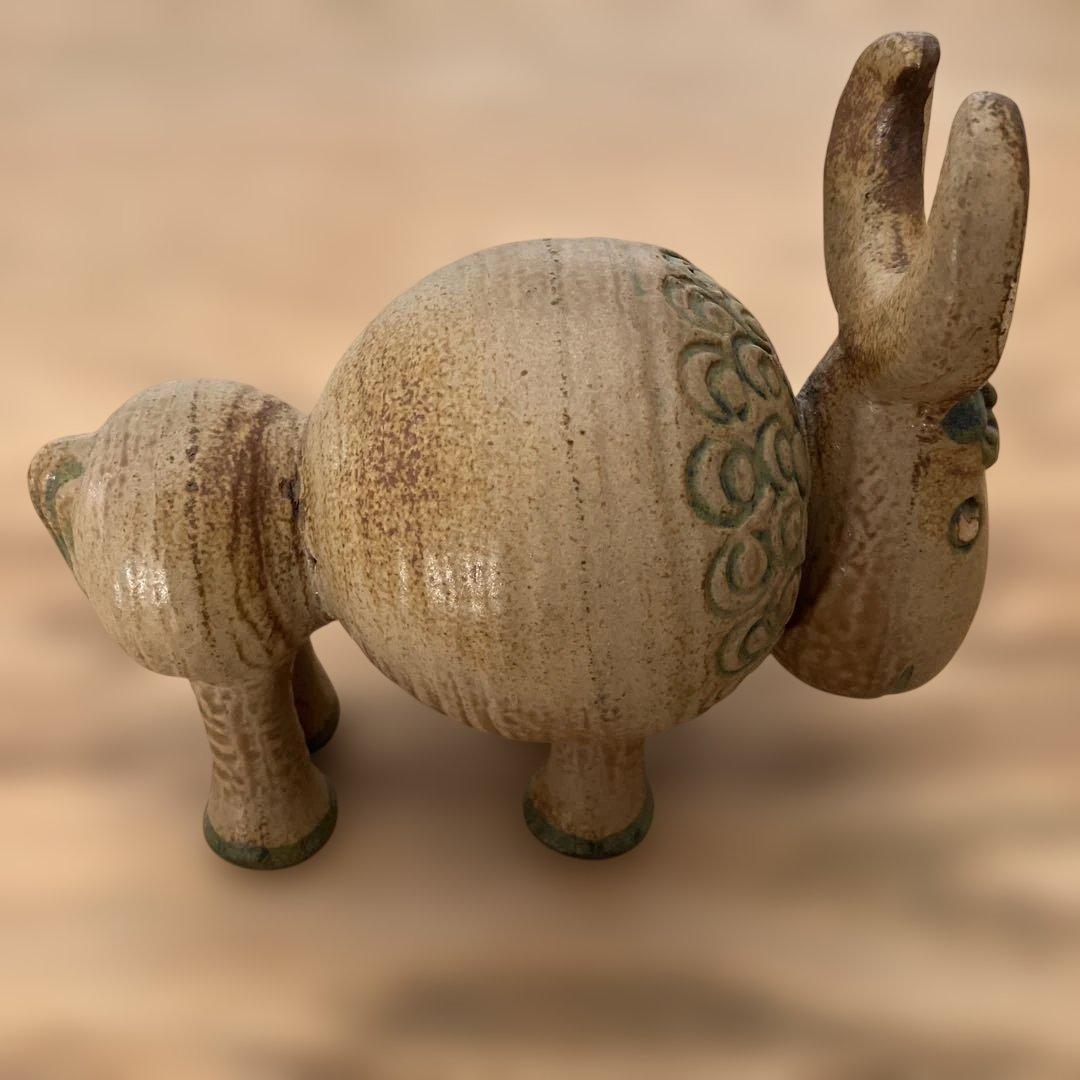 リサラーソン バッファロー ジュラシリーズ 置物　北欧　ヴィンテージ　陶器