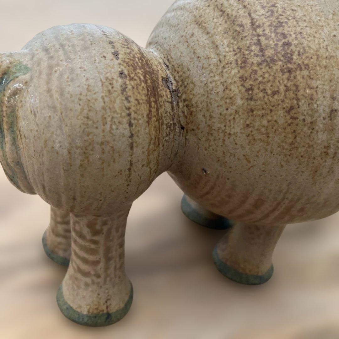 リサラーソン バッファロー ジュラシリーズ 置物　北欧　ヴィンテージ　陶器