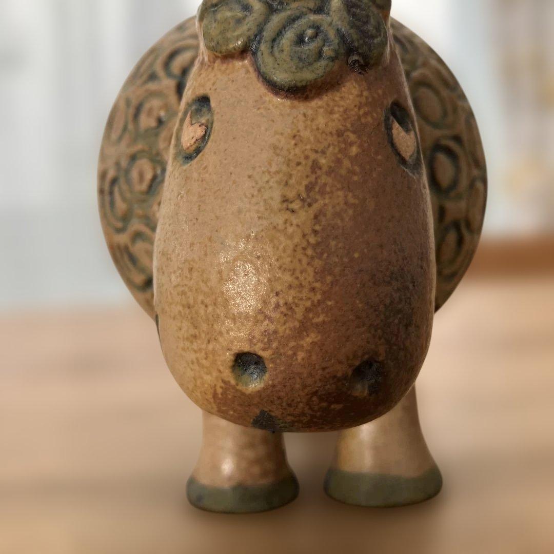 リサラーソン バッファロー ジュラシリーズ 置物　北欧　ヴィンテージ　陶器