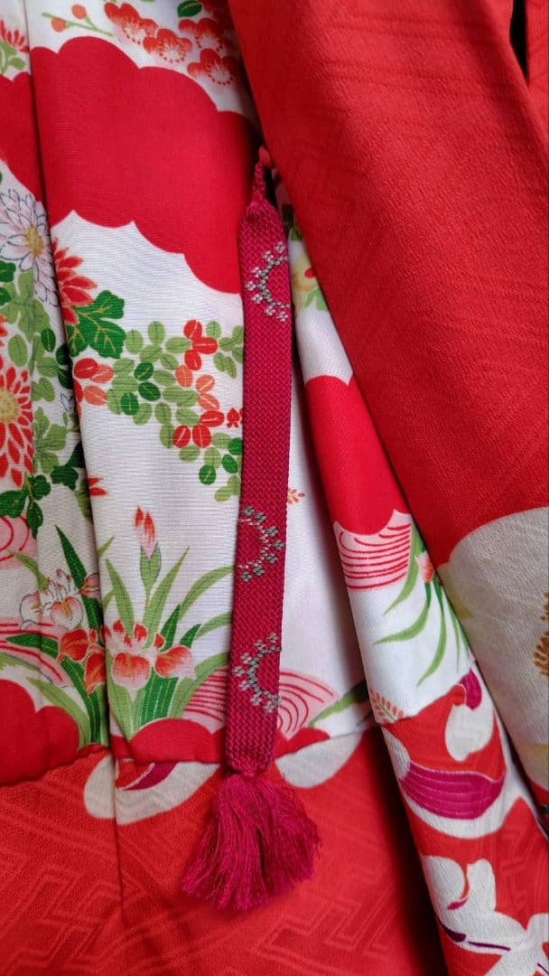 RK379アンティーク子供着物羽織着丈87センチ裄丈53センチ正絹