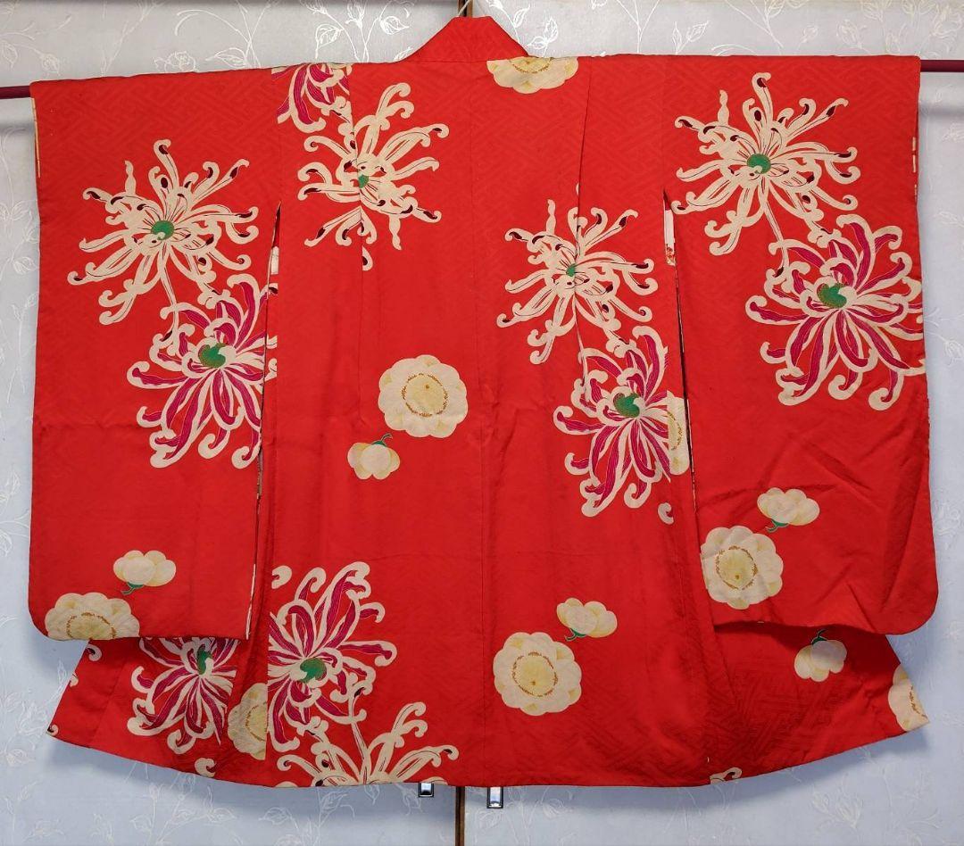 RK379アンティーク子供着物羽織着丈87センチ裄丈53センチ正絹