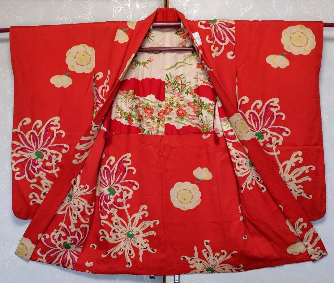 RK379アンティーク子供着物羽織着丈87センチ裄丈53センチ正絹