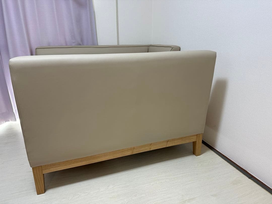 ニトリ ソファ 合成皮革タイプ コーナー ベージュ A