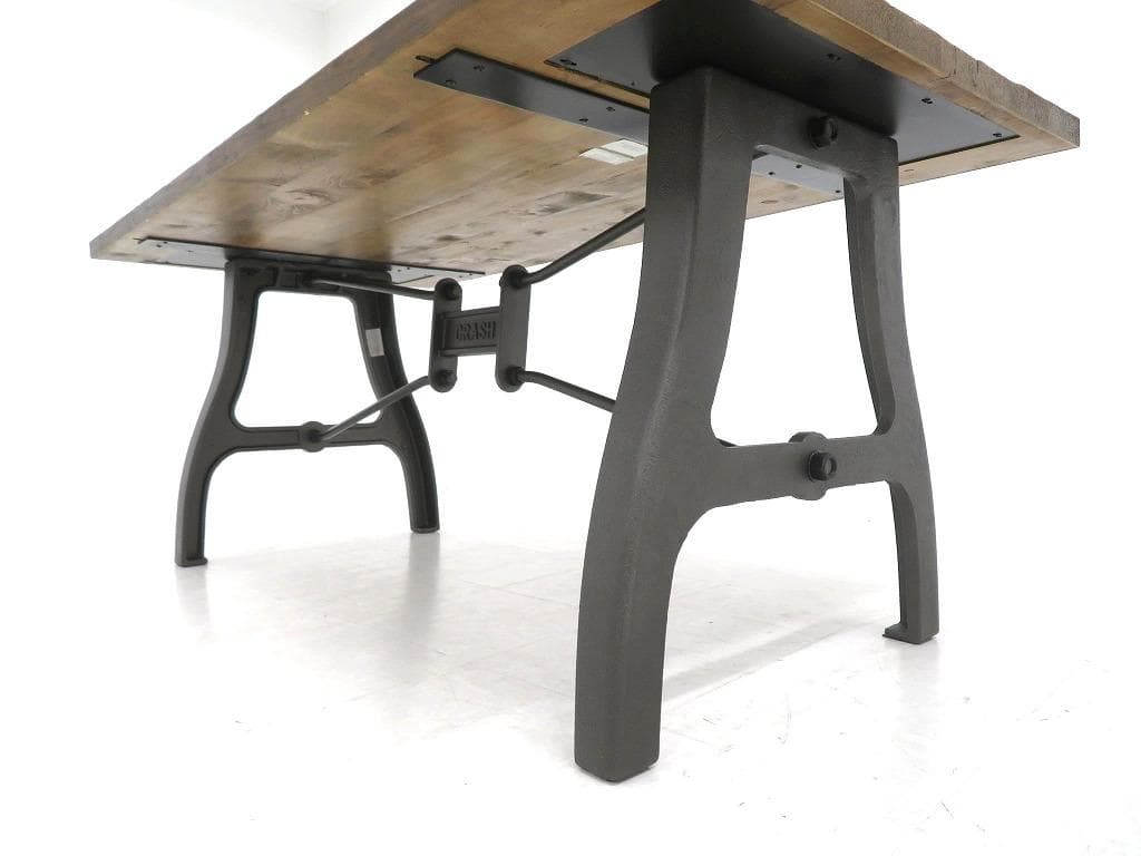 展示品 クラッシュゲート クランキー ダイニングテーブル 作業台 無垢材