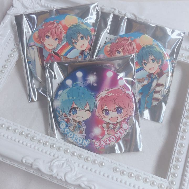 さとみ ころん すとねく 缶バッジ さところ - メルカリ