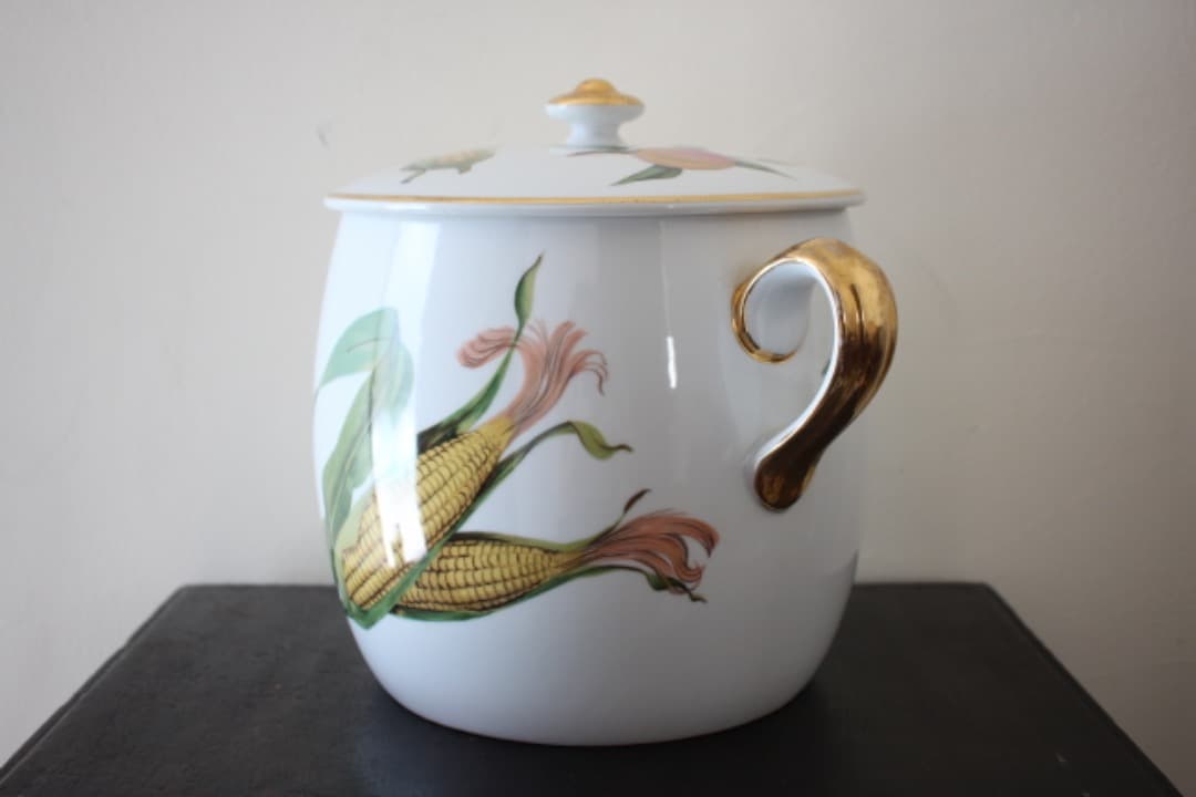 廃盤品　ロイヤルウースター　イブシャムゴールド　ビーンポット