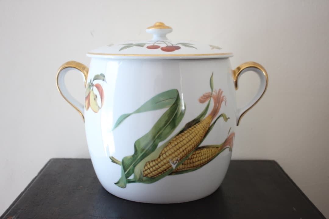 廃盤品　ロイヤルウースター　イブシャムゴールド　ビーンポット