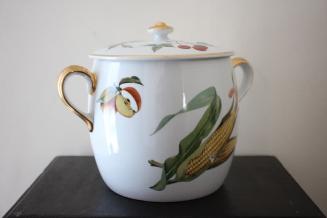 廃盤品　ロイヤルウースター　イブシャムゴールド　ビーンポット