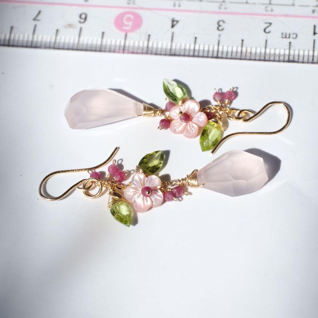 ［再］14kgf  cherry blossomsピアス/イヤリング