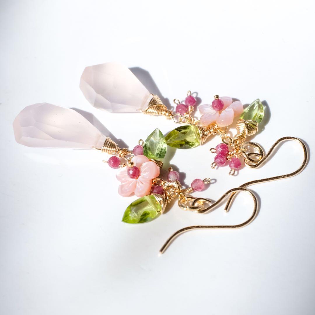 ［再］14kgf  cherry blossomsピアス/イヤリング