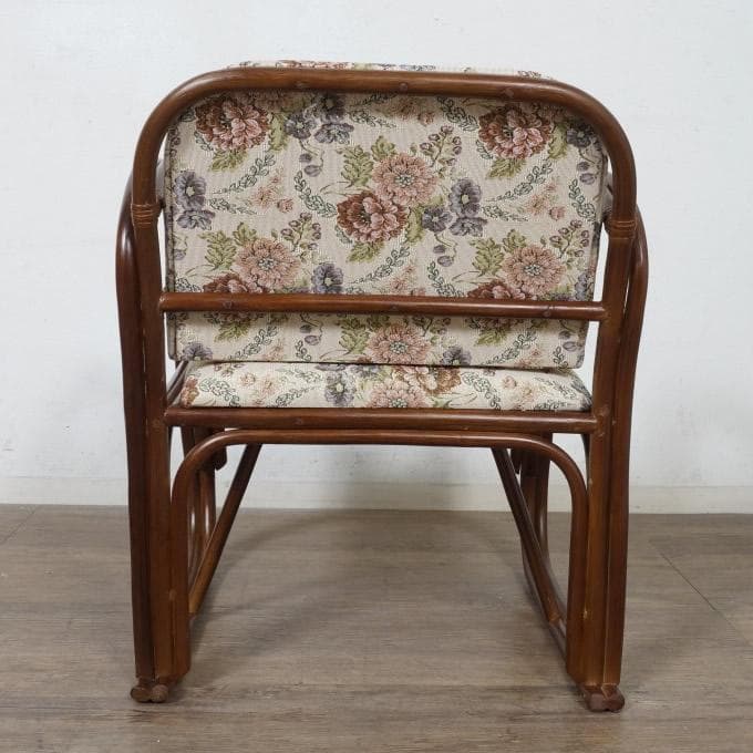 新品】ラタンチェア 椅子 ジャガード生地 アウトレット