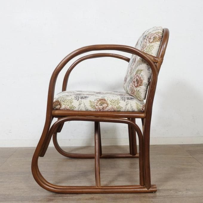 新品】ラタンチェア 椅子 ジャガード生地 アウトレット