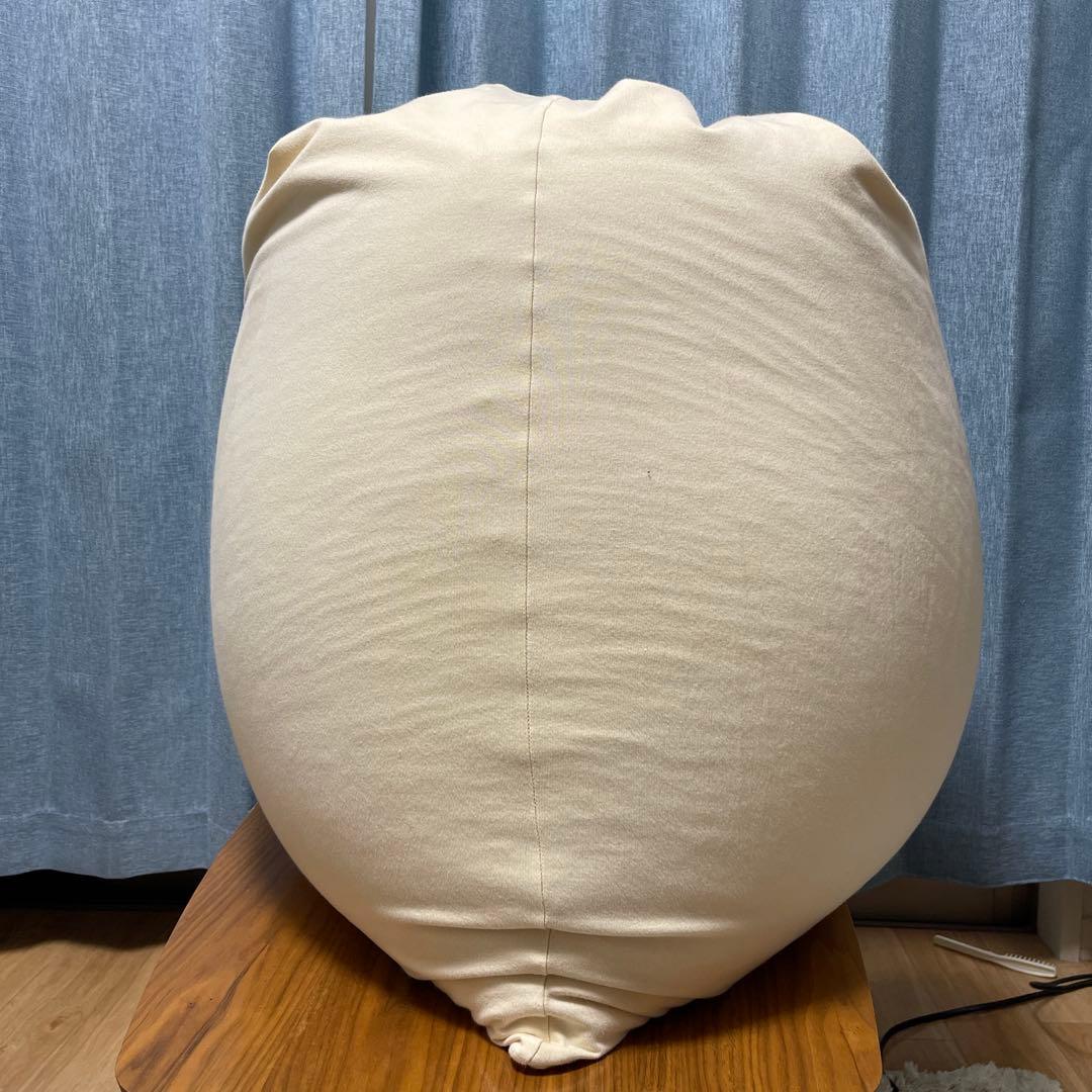 yogibo mini クリームホワイト　おいビーズ・セルフクリーニング済み