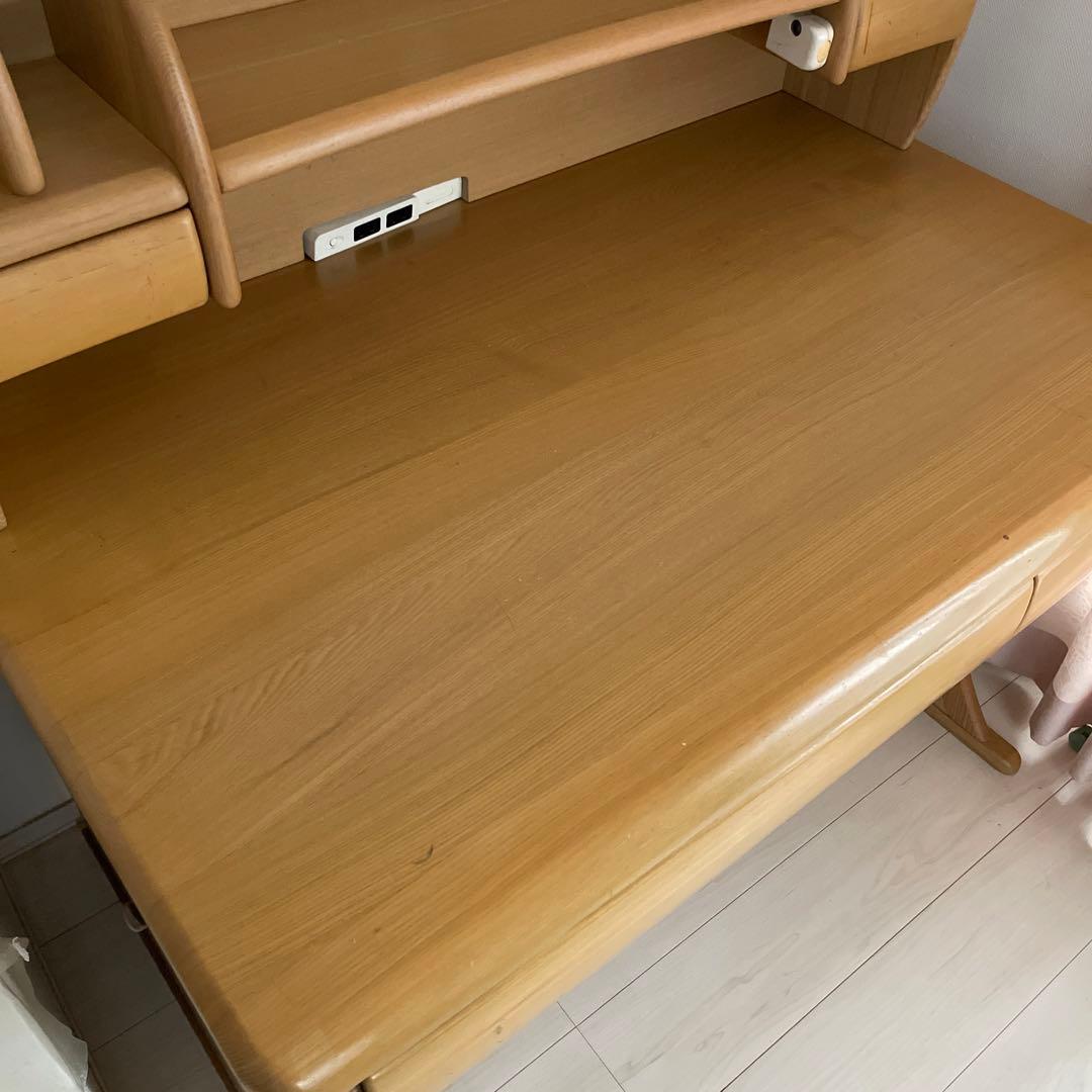 ヒカリサンデスク 学習机 光製作所　勉強机　天然木　無垢材　ナチュラル　机のみ