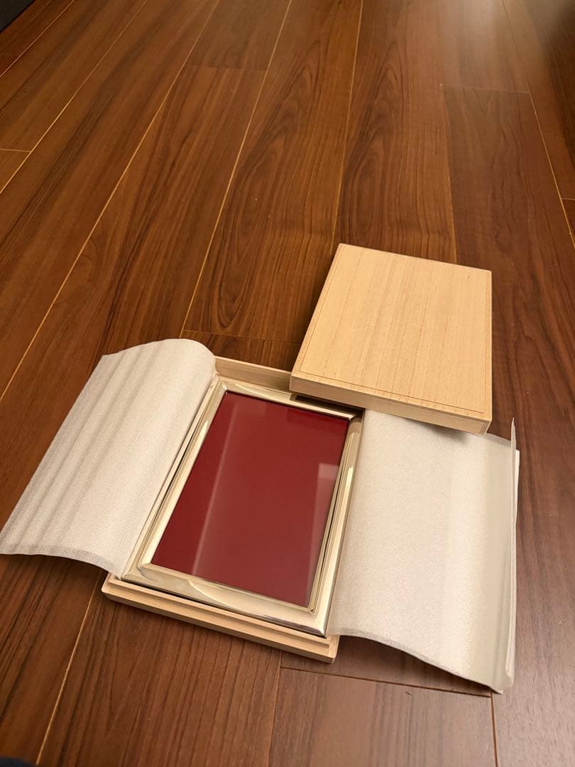 【美品】高島屋 銀製 フォトフレーム 写真立て シルバー フレーム　木箱付