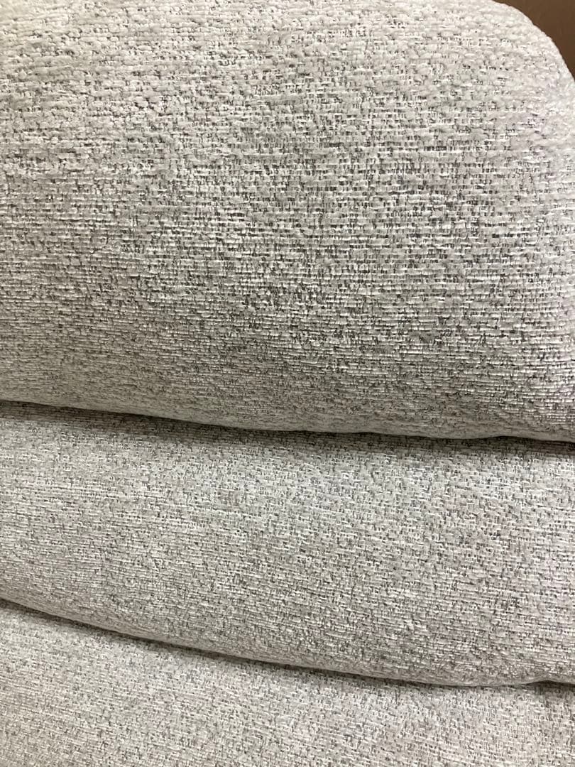 グレー ファブリック リクライニングチェア