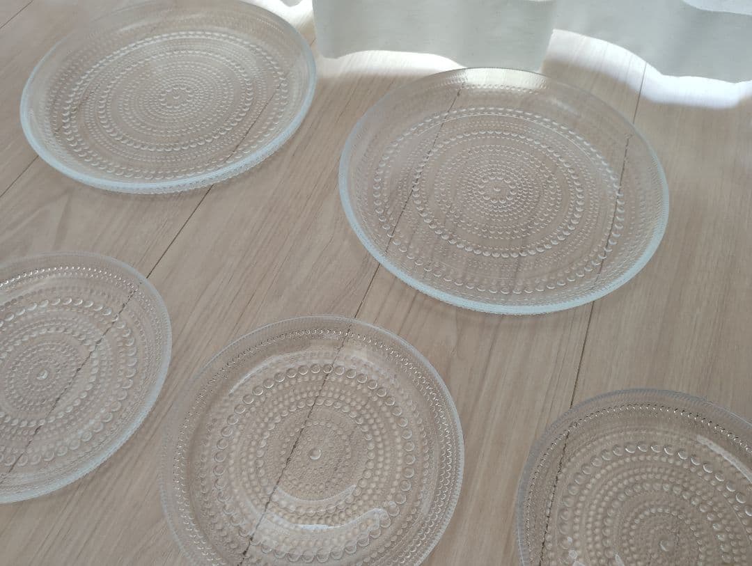 イッタラ　カステヘルミ プレート 17cm クリア　6枚 　24.8cm 2枚