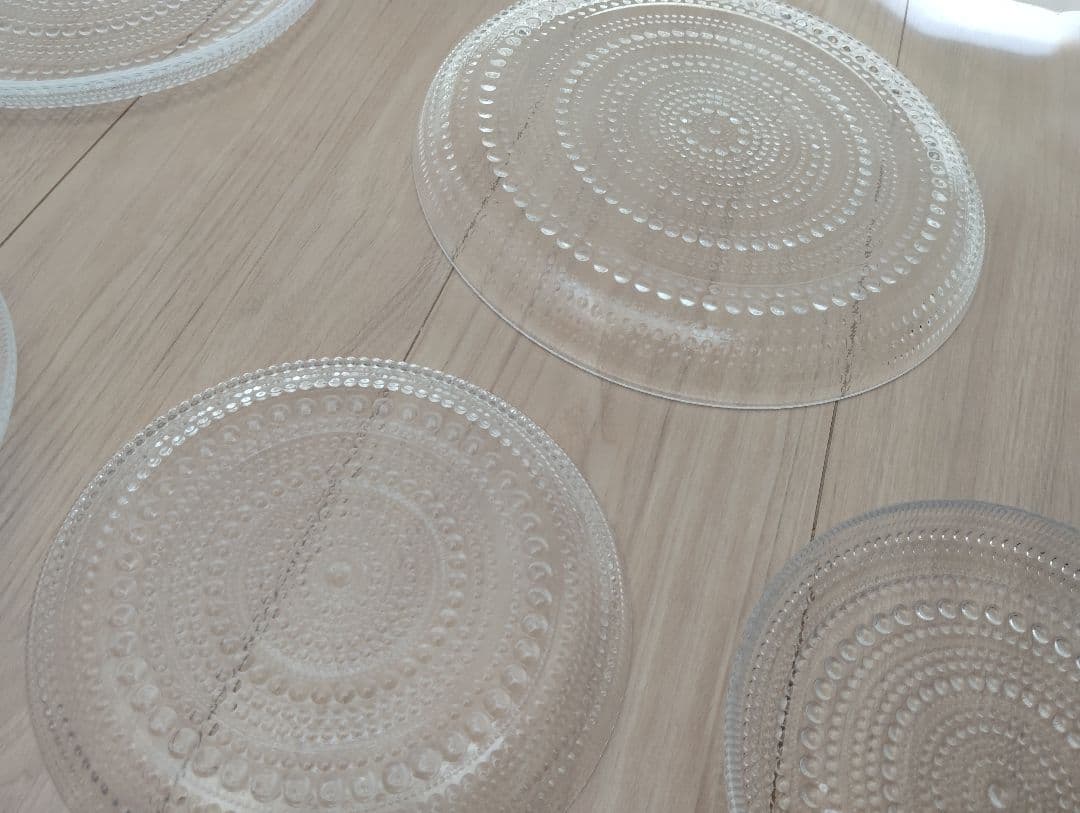 イッタラ　カステヘルミ プレート 17cm クリア　6枚 　24.8cm 2枚