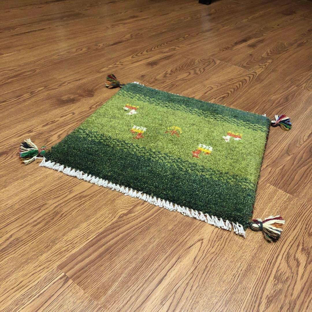 ペルシャギャッベ (ギャベ) チェアマット 椅子の座布団 No.11390