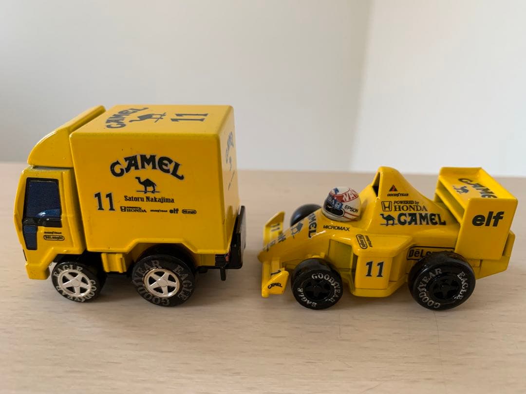 自作 チョロQ 中嶋悟 LOTUS 99T ロータス トランスポーター カスタム